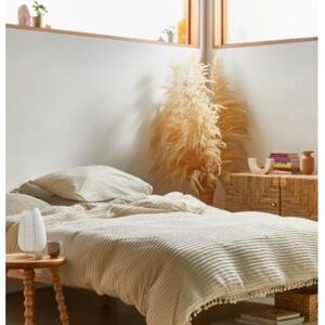 Urban Outfitters Derby Textured Jersey Duvet Cover Full/Queen